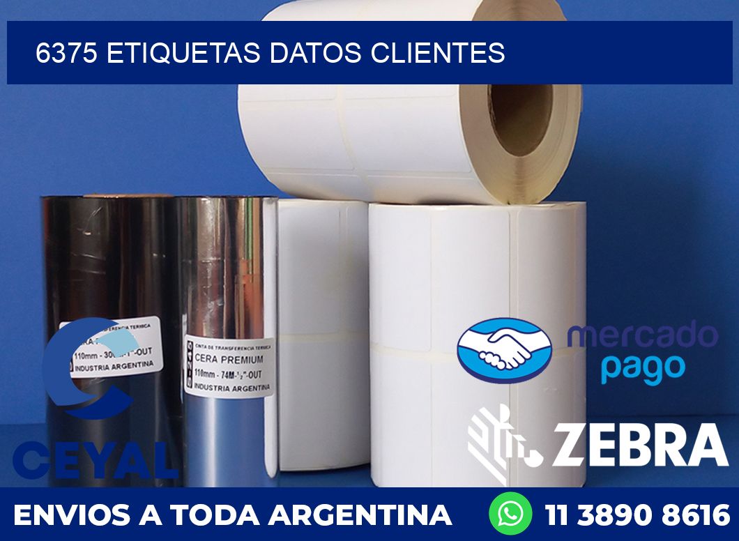 6375 ETIQUETAS DATOS CLIENTES