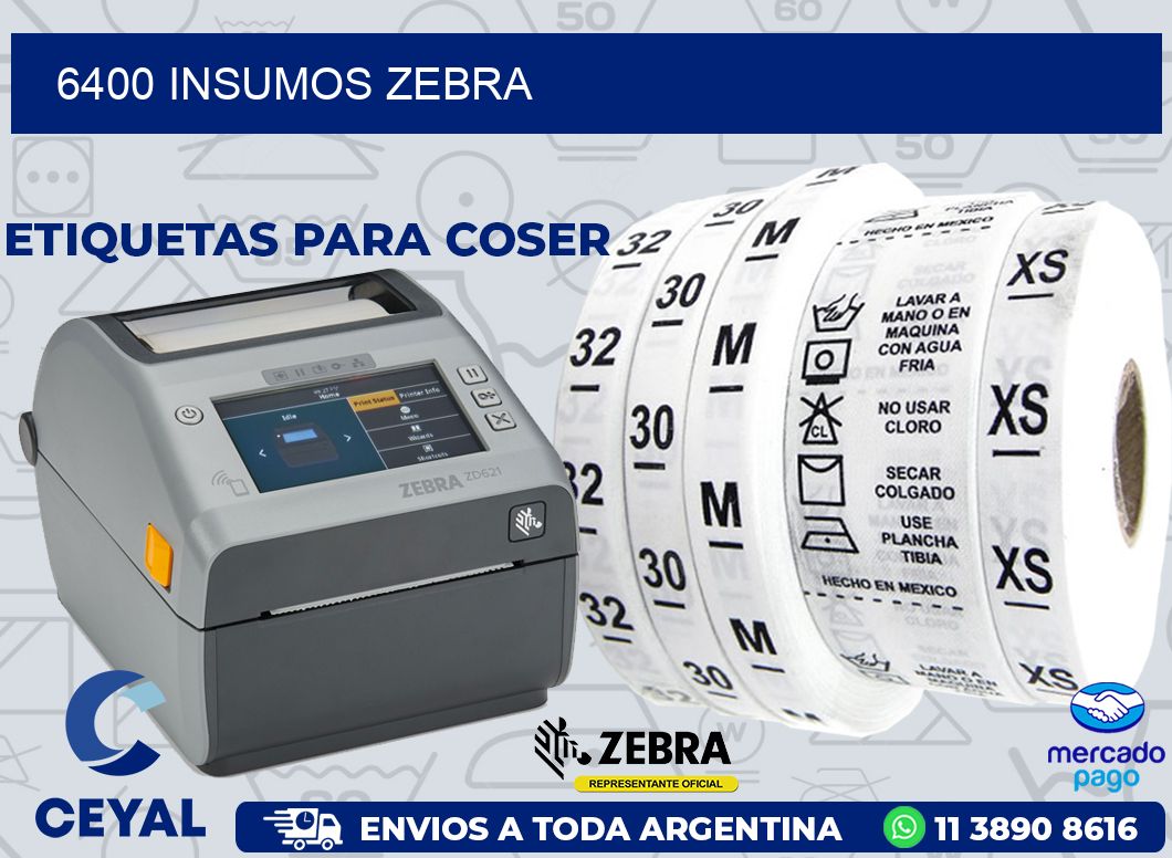 6400 INSUMOS ZEBRA