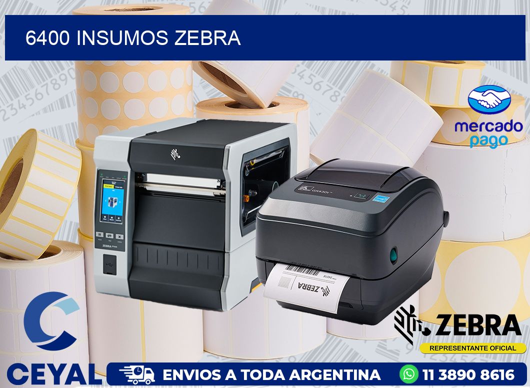 6400 INSUMOS ZEBRA