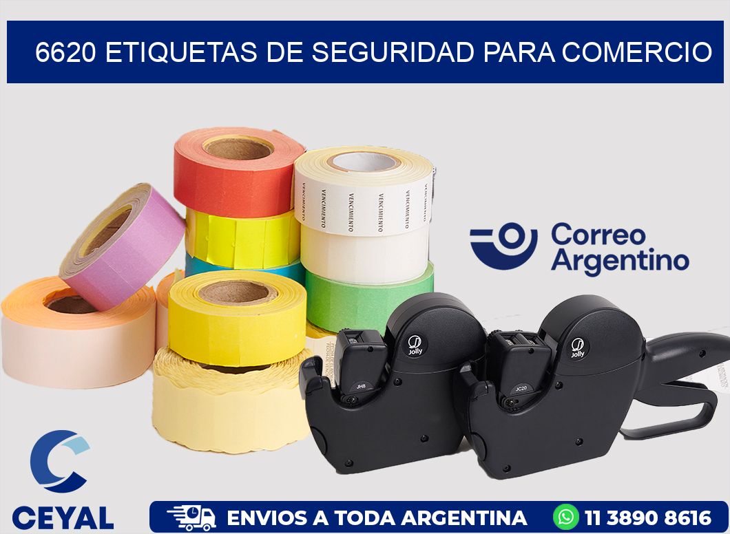 6620 ETIQUETAS DE SEGURIDAD PARA COMERCIO