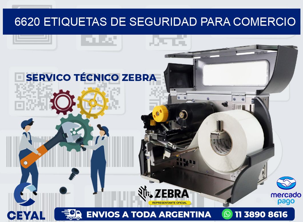 6620 ETIQUETAS DE SEGURIDAD PARA COMERCIO
