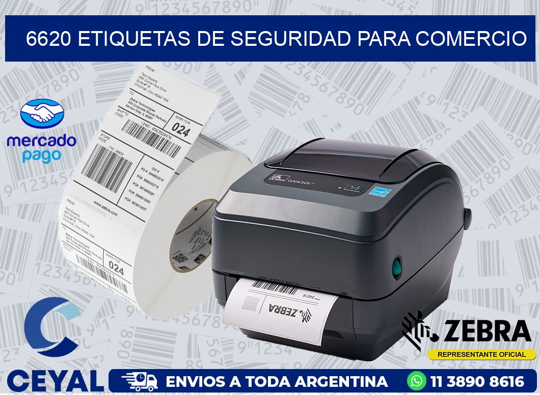 6620 ETIQUETAS DE SEGURIDAD PARA COMERCIO
