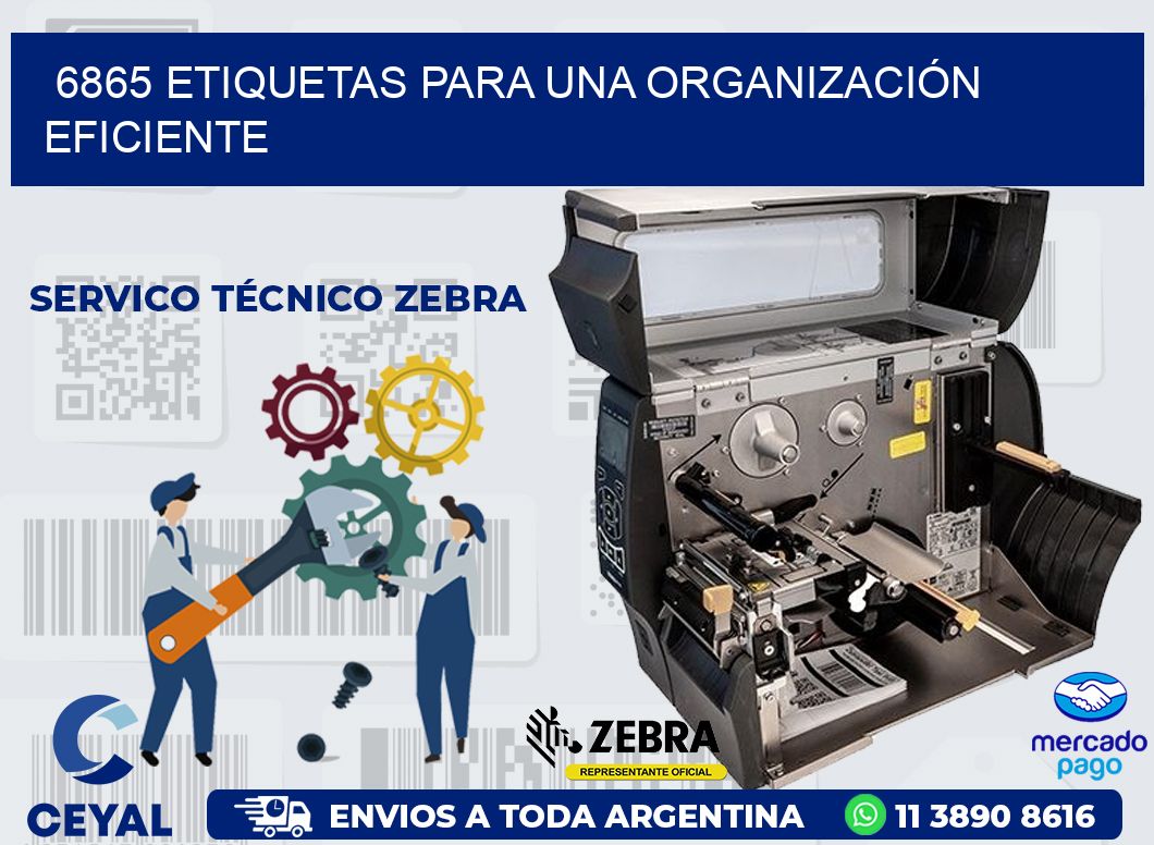 6865 ETIQUETAS PARA UNA ORGANIZACIÓN EFICIENTE