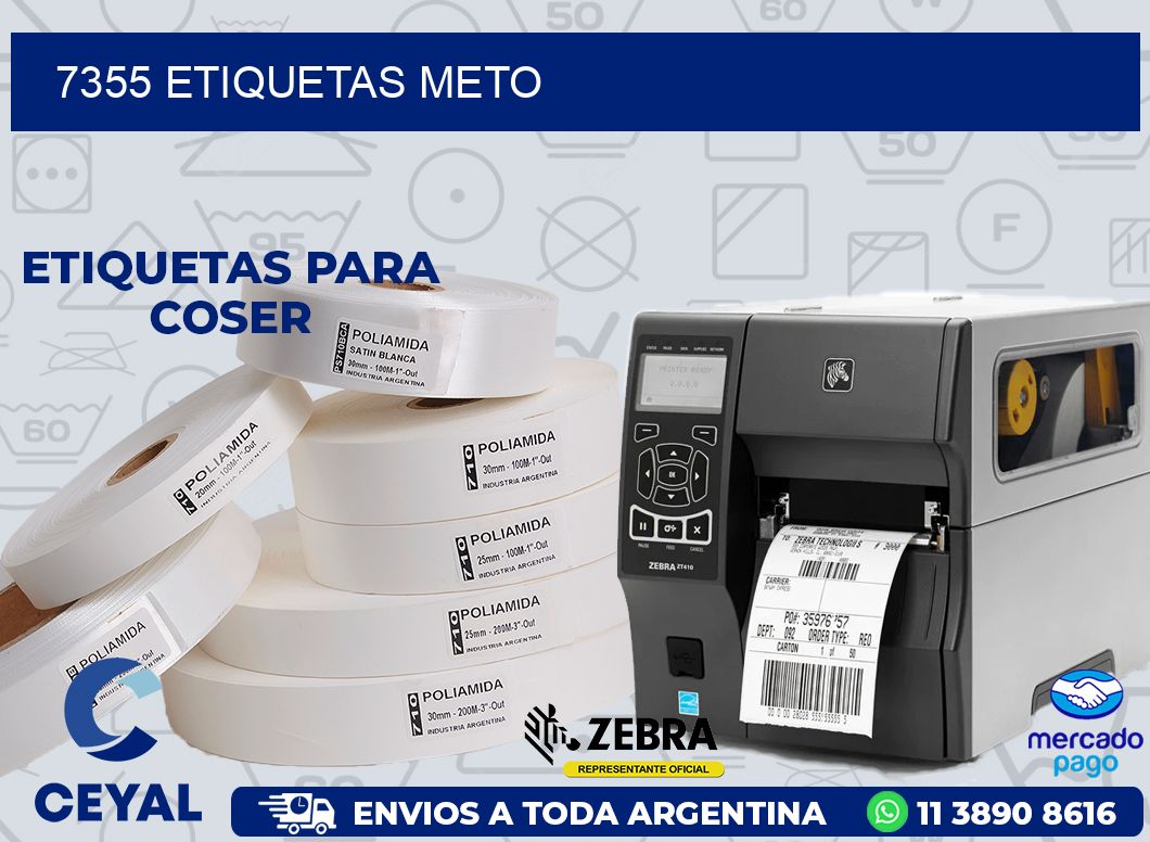 7355 ETIQUETAS METO