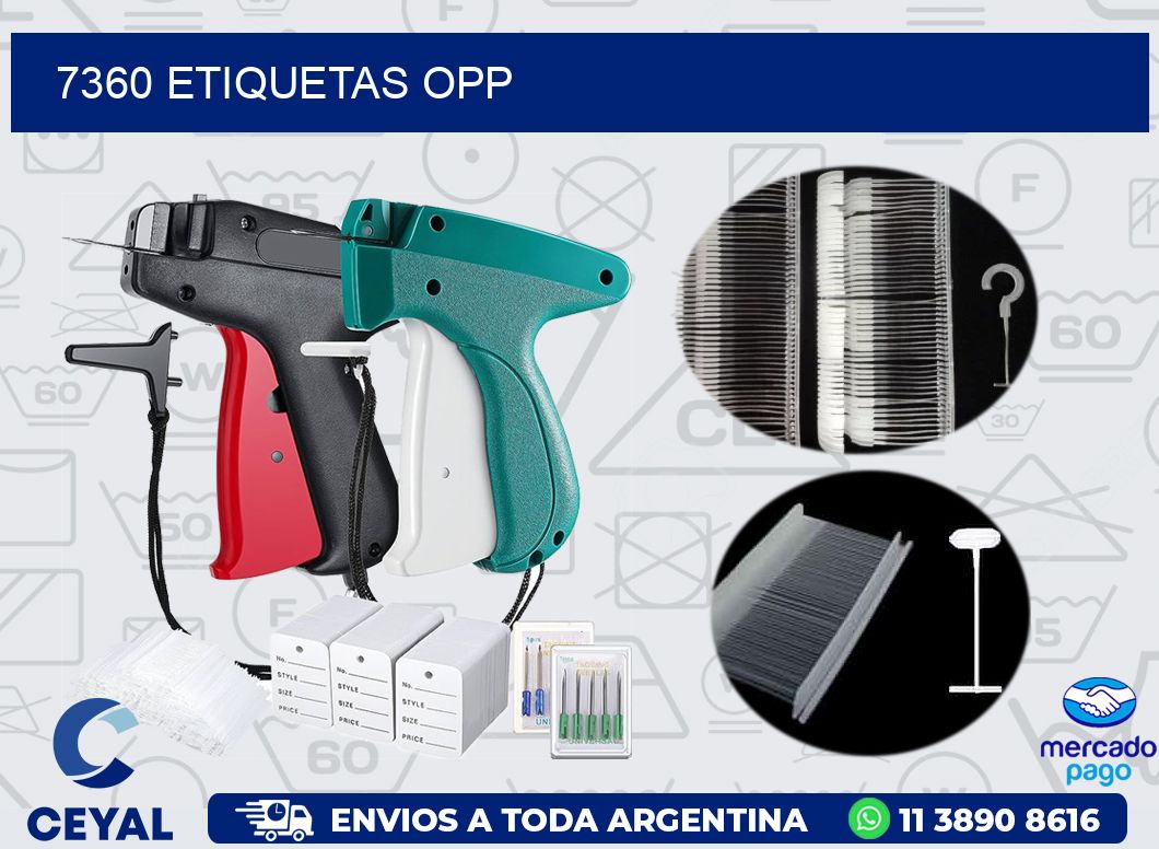 7360 ETIQUETAS OPP