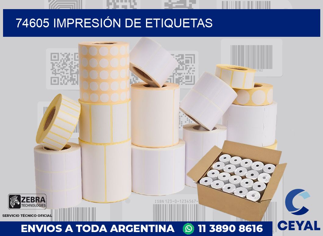 74605 IMPRESIÓN DE ETIQUETAS
