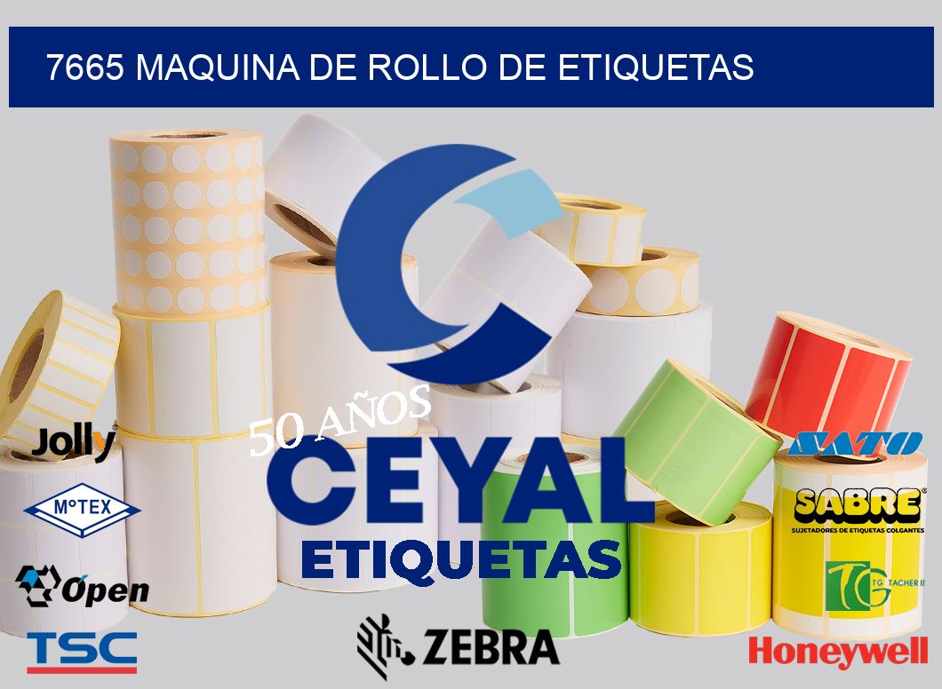 7665 MAQUINA DE ROLLO DE ETIQUETAS