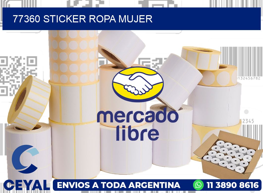 77360 STICKER ROPA MUJER