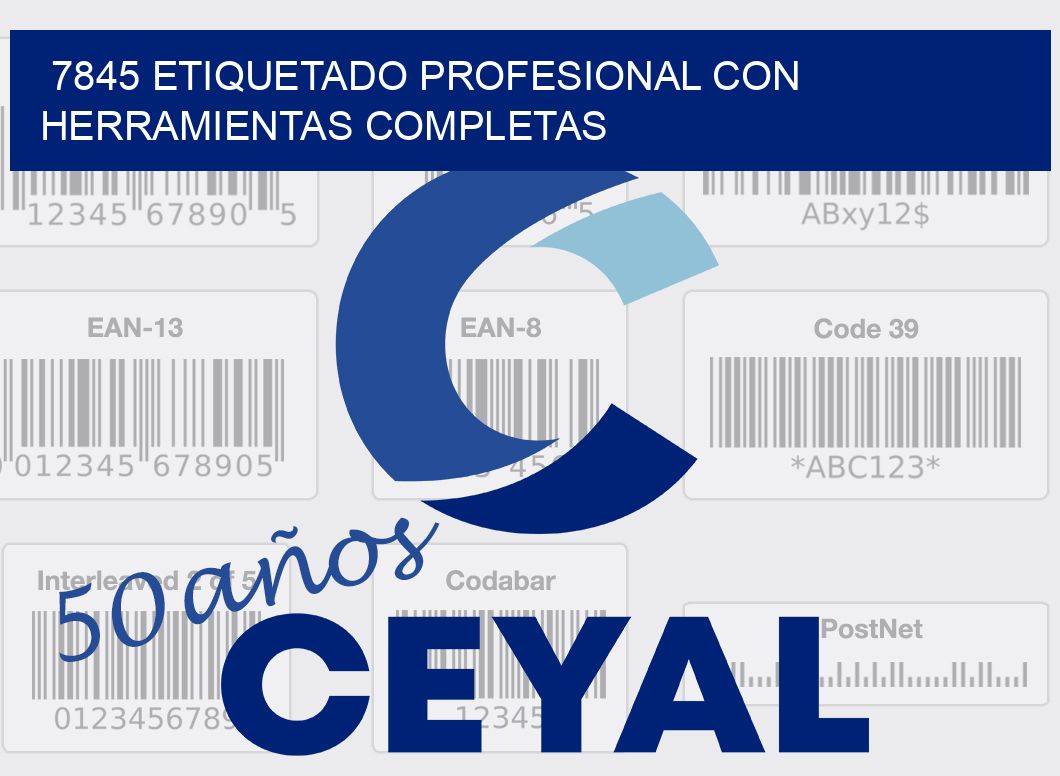 7845 ETIQUETADO PROFESIONAL CON HERRAMIENTAS COMPLETAS
