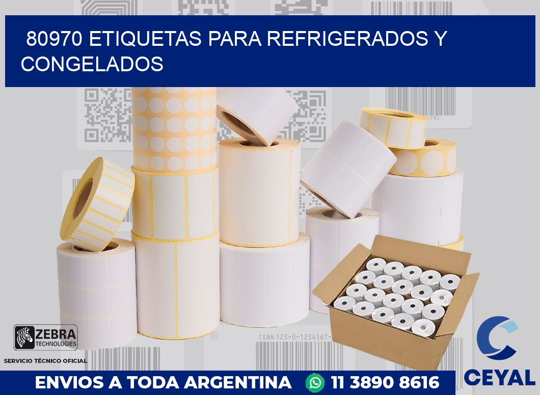 80970 ETIQUETAS PARA REFRIGERADOS Y CONGELADOS