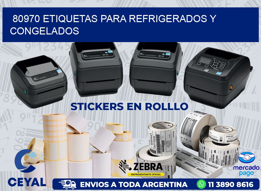 80970 ETIQUETAS PARA REFRIGERADOS Y CONGELADOS