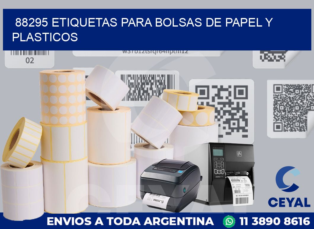 88295 ETIQUETAS PARA BOLSAS DE PAPEL Y PLASTICOS