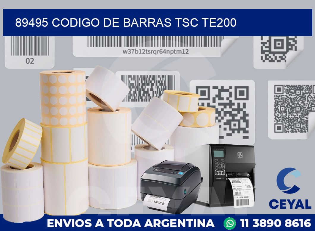 89495 CODIGO DE BARRAS TSC TE200