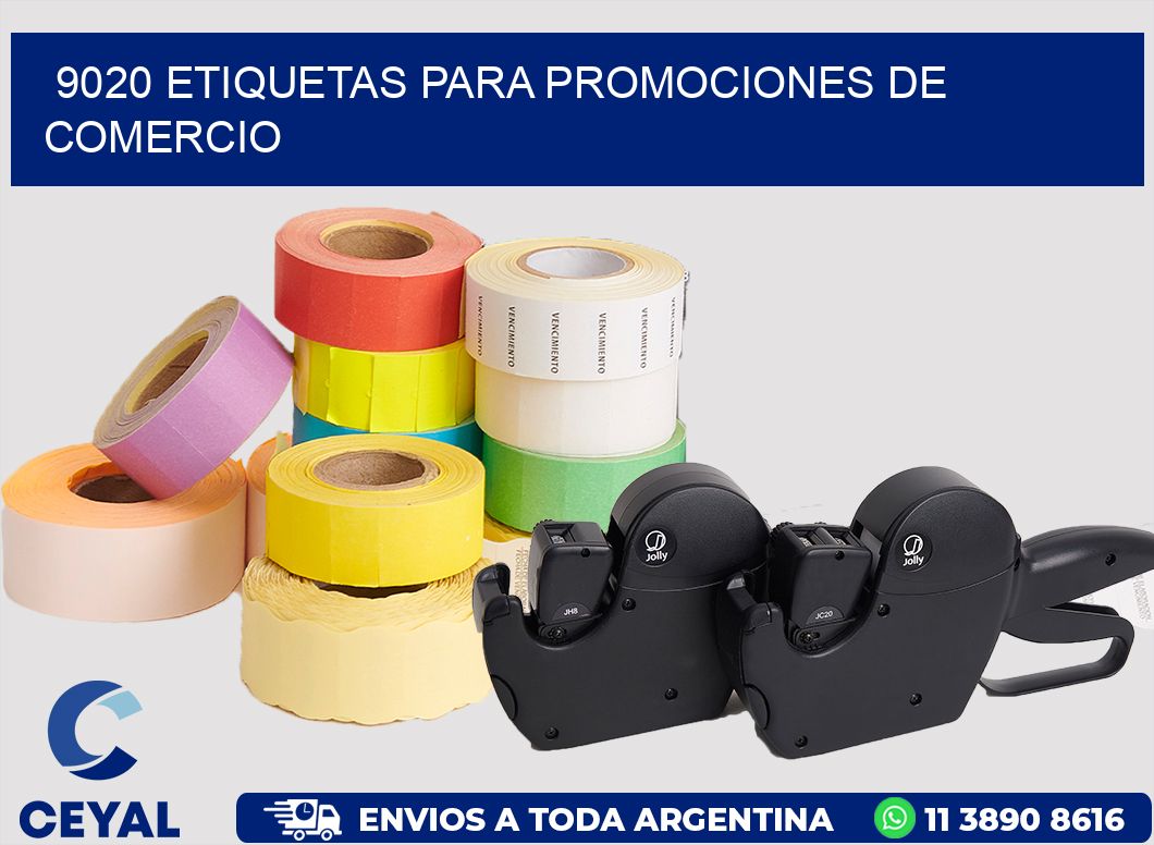 9020 ETIQUETAS PARA PROMOCIONES DE COMERCIO