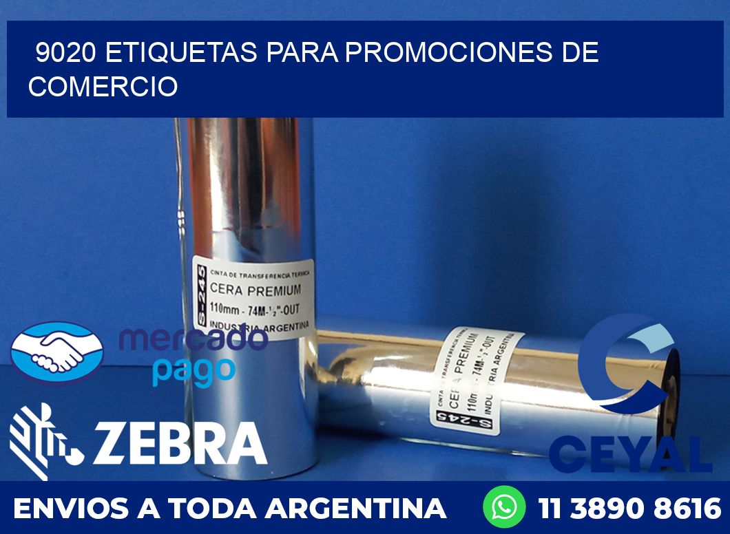 9020 ETIQUETAS PARA PROMOCIONES DE COMERCIO