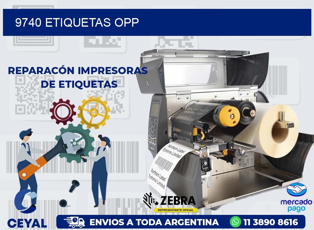 9740 ETIQUETAS OPP