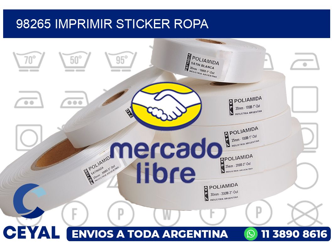 98265 IMPRIMIR STICKER ROPA