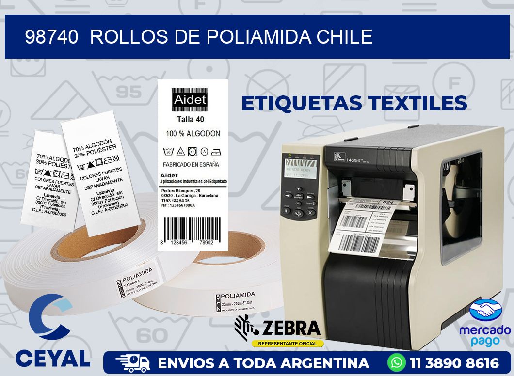 98740 ROLLOS DE POLIAMIDA CHILE