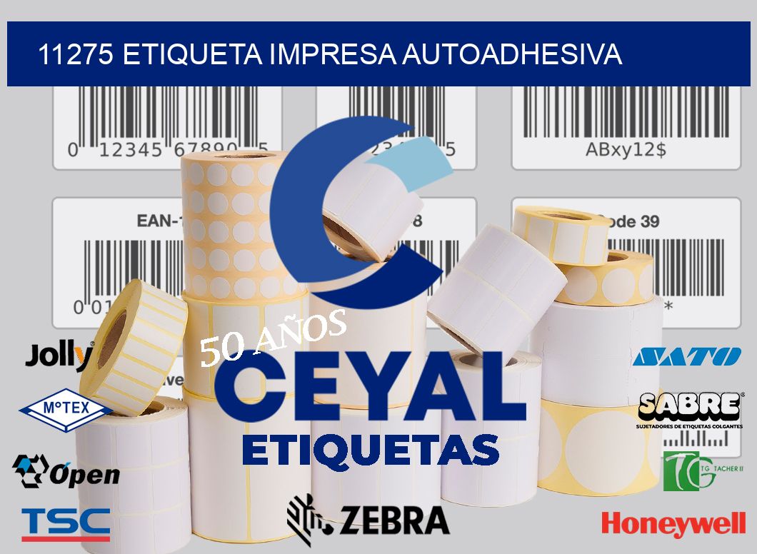 11275 ETIQUETA IMPRESA AUTOADHESIVA