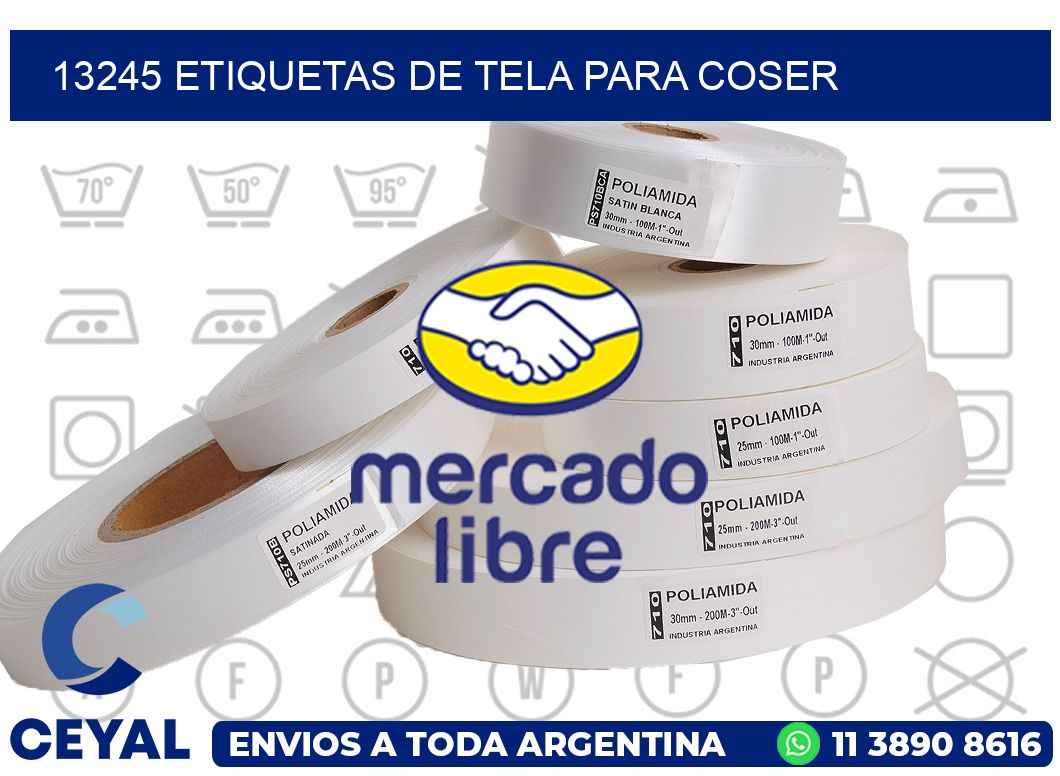 13245 ETIQUETAS DE TELA PARA COSER