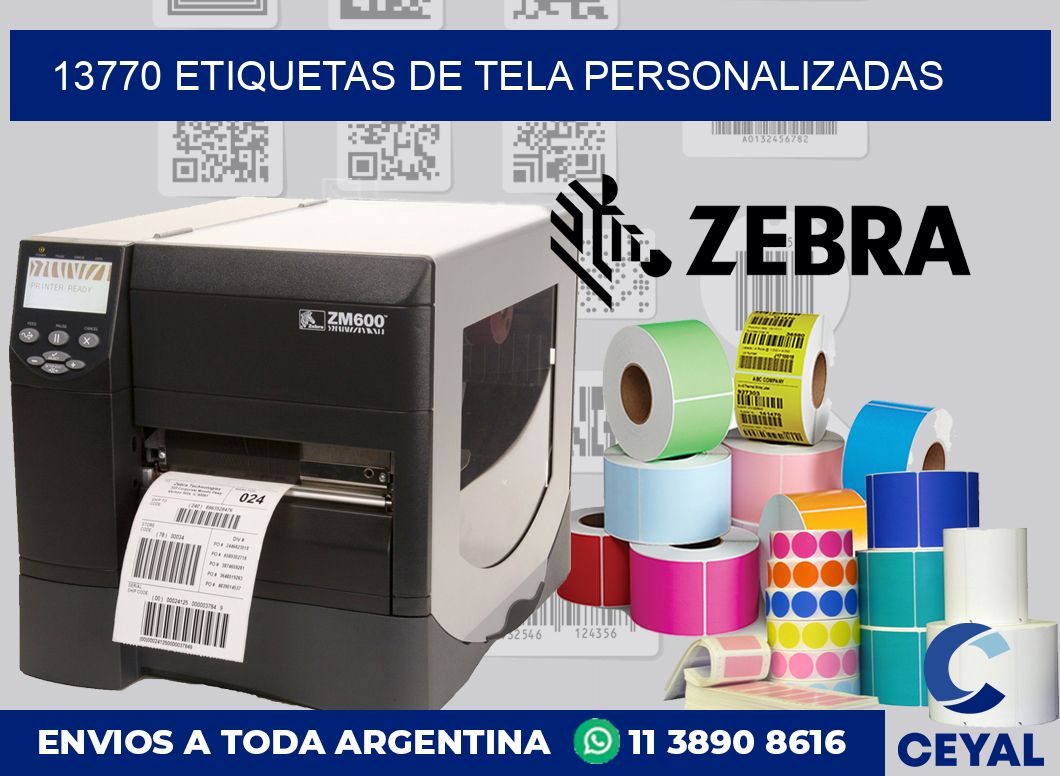 13770 ETIQUETAS DE TELA PERSONALIZADAS