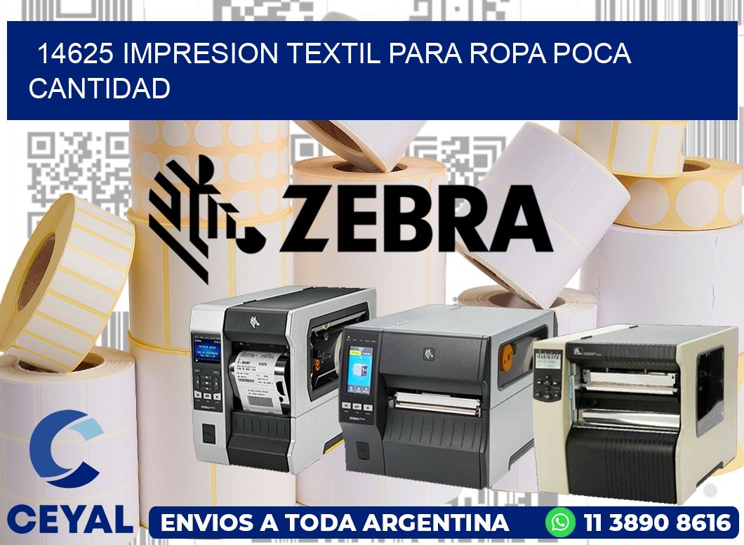 14625 IMPRESION TEXTIL PARA ROPA POCA CANTIDAD