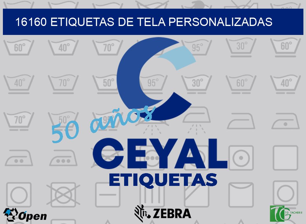 16160 ETIQUETAS DE TELA PERSONALIZADAS