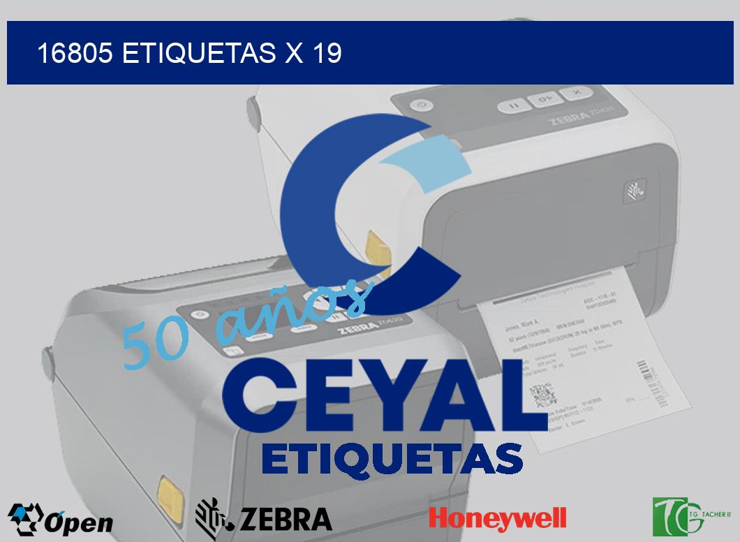 16805 Etiquetas x 19