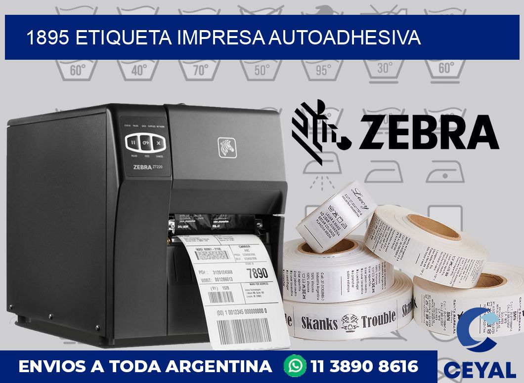 1895 ETIQUETA IMPRESA AUTOADHESIVA