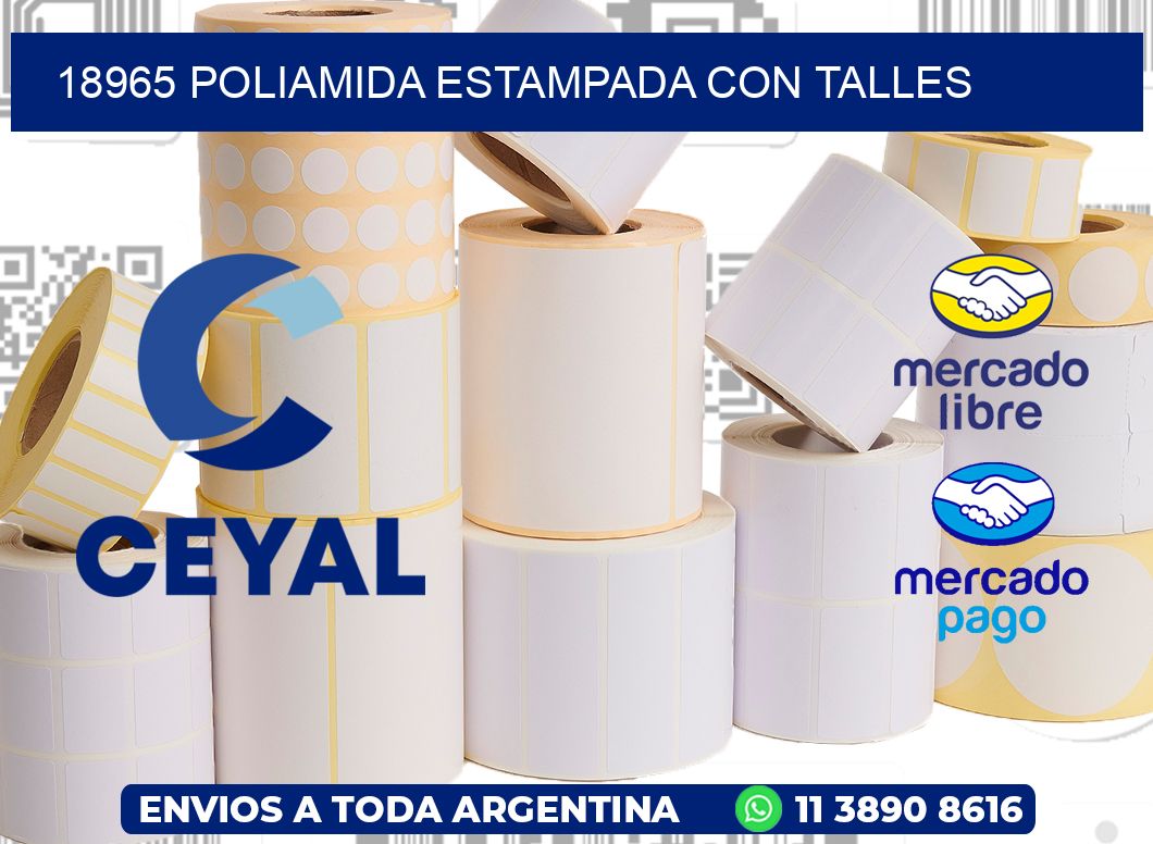18965 POLIAMIDA ESTAMPADA CON TALLES