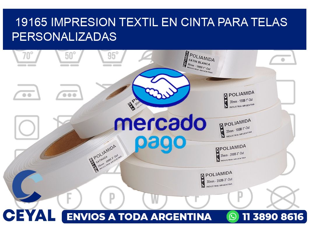 19165 IMPRESION TEXTIL EN CINTA PARA TELAS PERSONALIZADAS