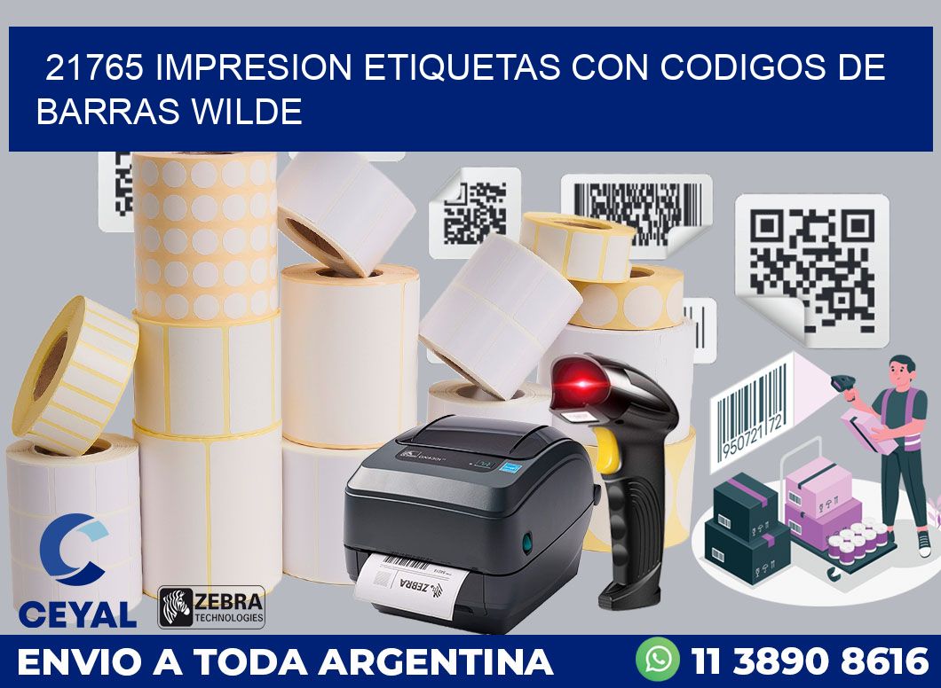 21765 IMPRESION ETIQUETAS CON CODIGOS DE BARRAS WILDE