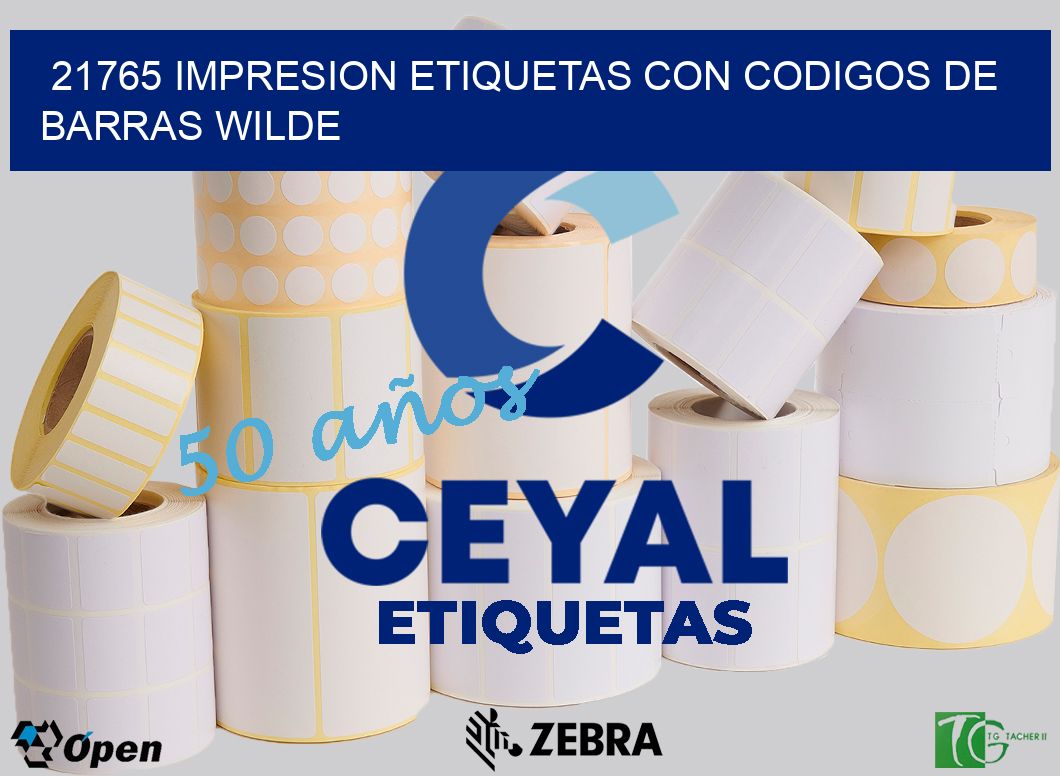 21765 IMPRESION ETIQUETAS CON CODIGOS DE BARRAS WILDE
