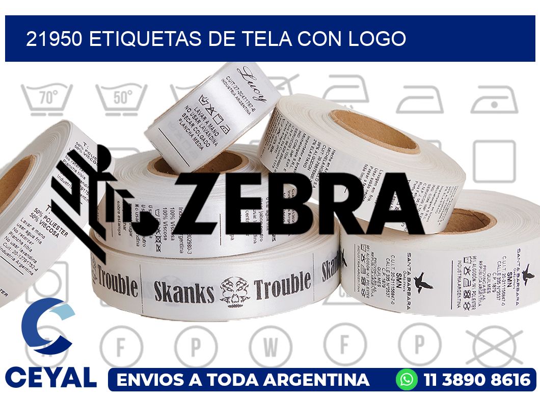 21950 ETIQUETAS DE TELA CON LOGO