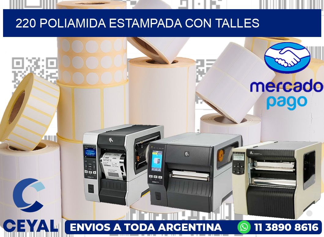 220 POLIAMIDA ESTAMPADA CON TALLES