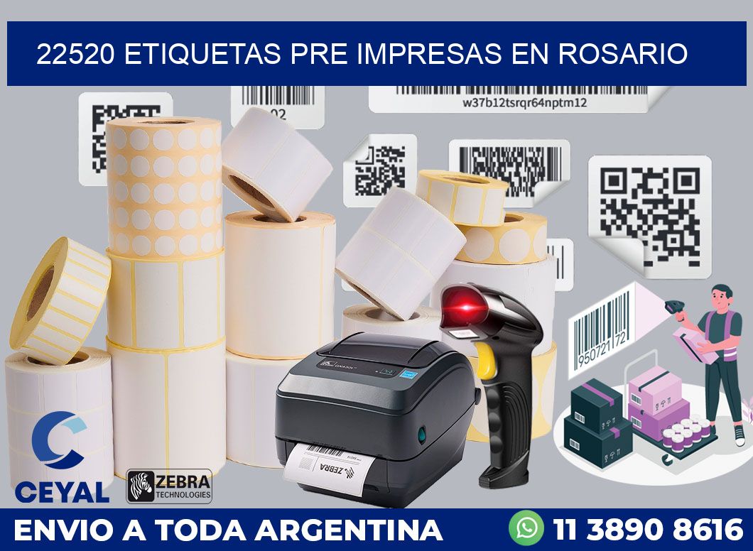 22520 ETIQUETAS PRE IMPRESAS EN ROSARIO