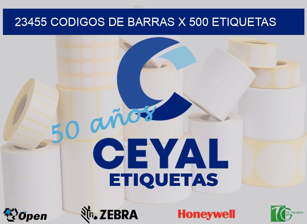 23455 codigos de barras x 500 etiquetas