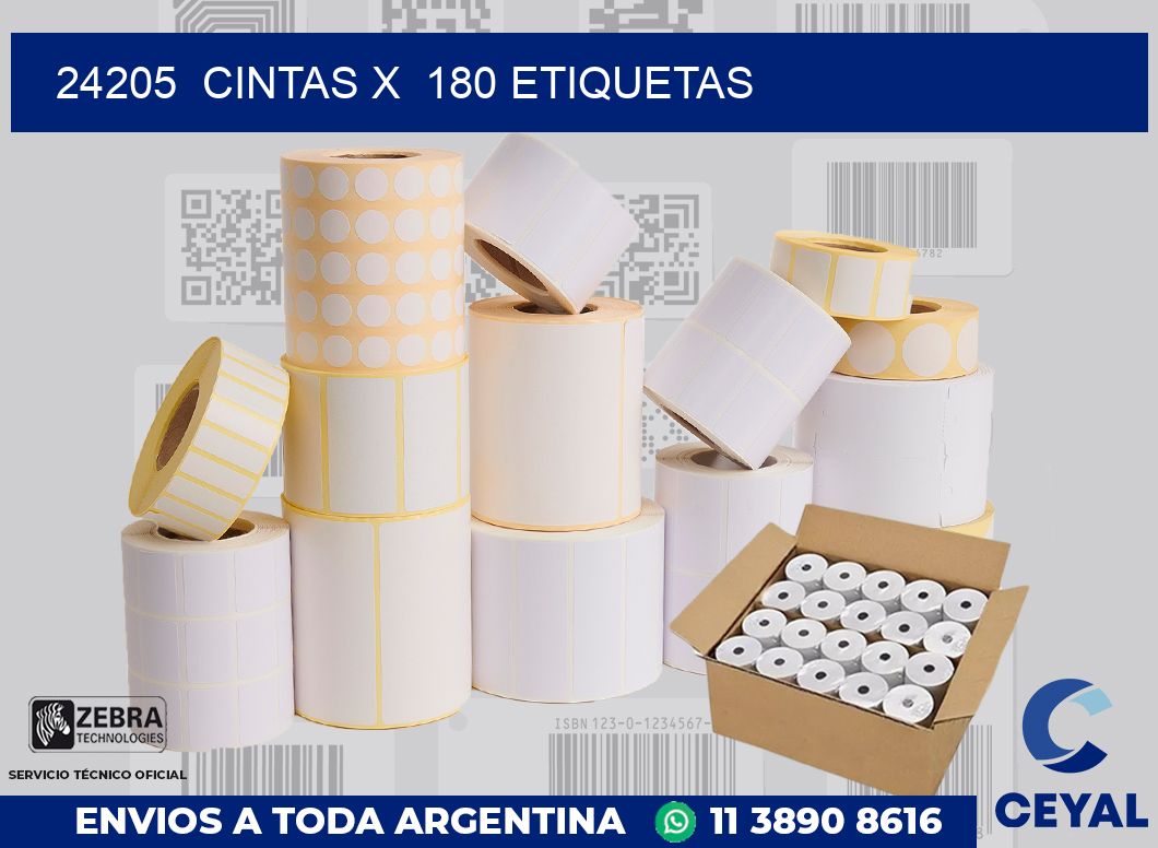 24205  cintas x  180 etiquetas