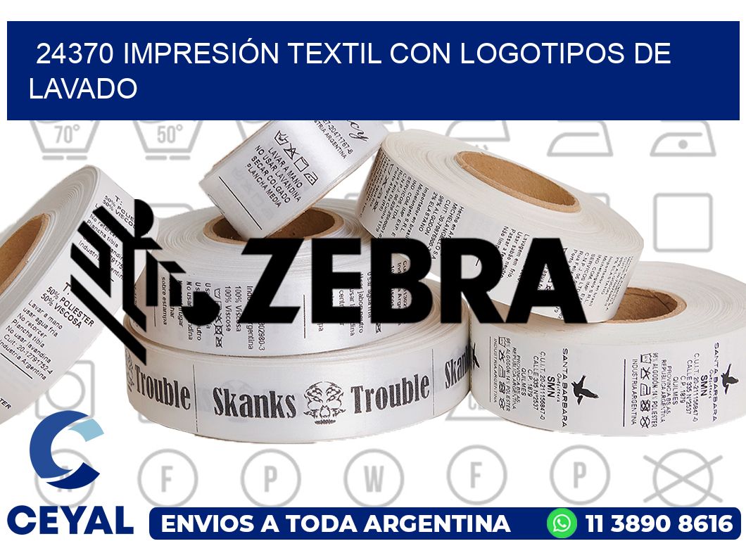 24370 IMPRESIÓN TEXTIL CON LOGOTIPOS DE LAVADO
