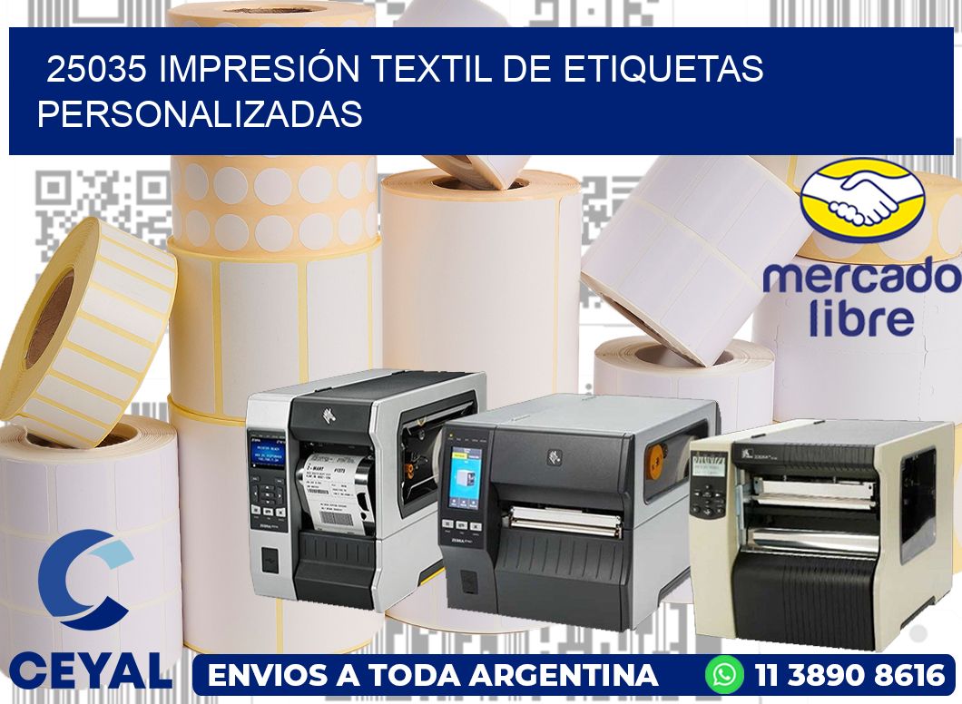 25035 IMPRESIÓN TEXTIL DE ETIQUETAS PERSONALIZADAS