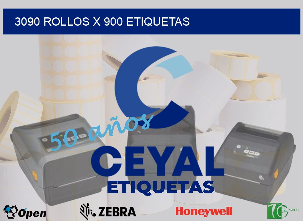 3090 Rollos x 900 etiquetas