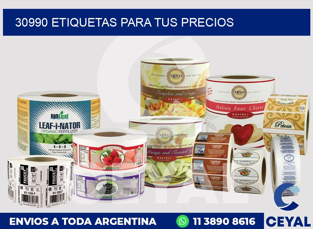 30990 ETIQUETAS PARA TUS PRECIOS