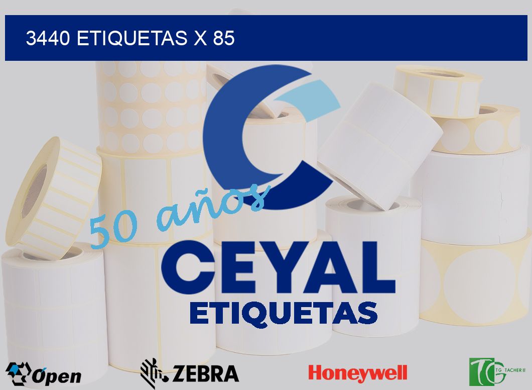 3440 Etiquetas x 85