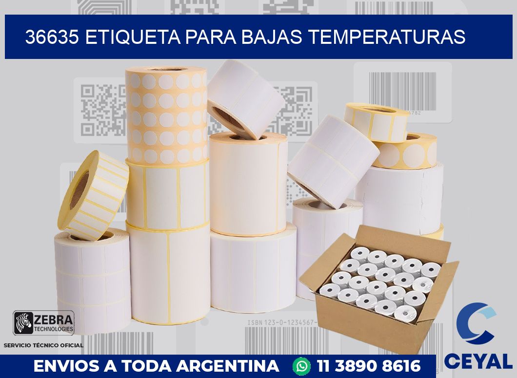 36635 ETIQUETA PARA BAJAS TEMPERATURAS
