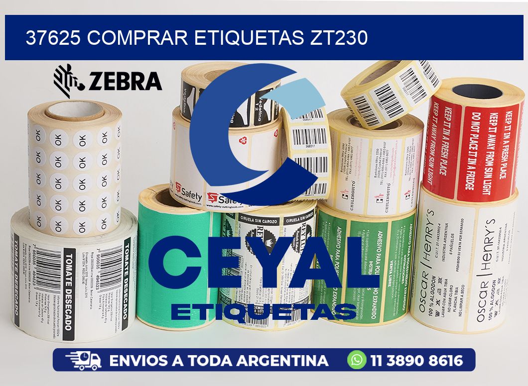 37625 COMPRAR ETIQUETAS ZT230