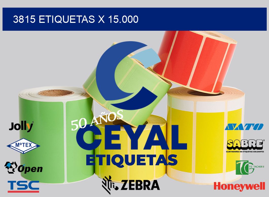 3815 Etiquetas x 15.000
