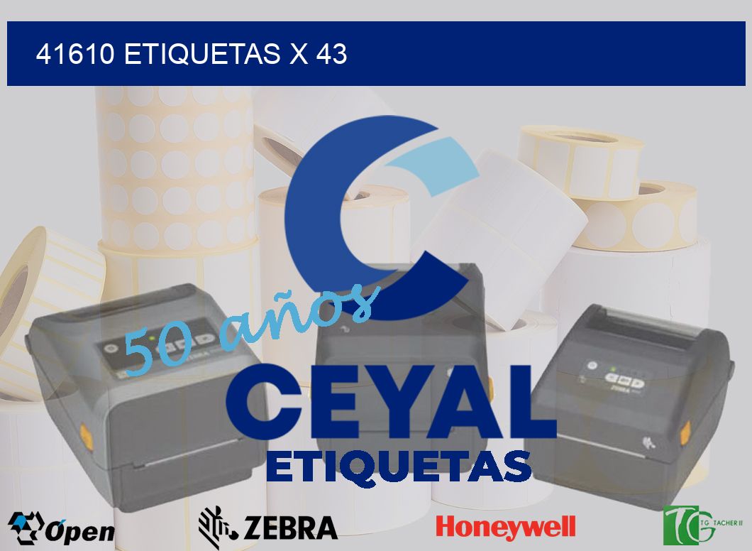 41610 Etiquetas x 43