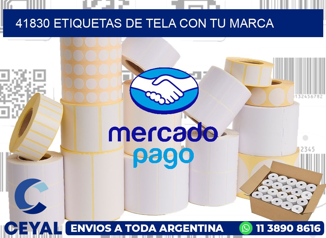 41830 ETIQUETAS DE TELA CON TU MARCA