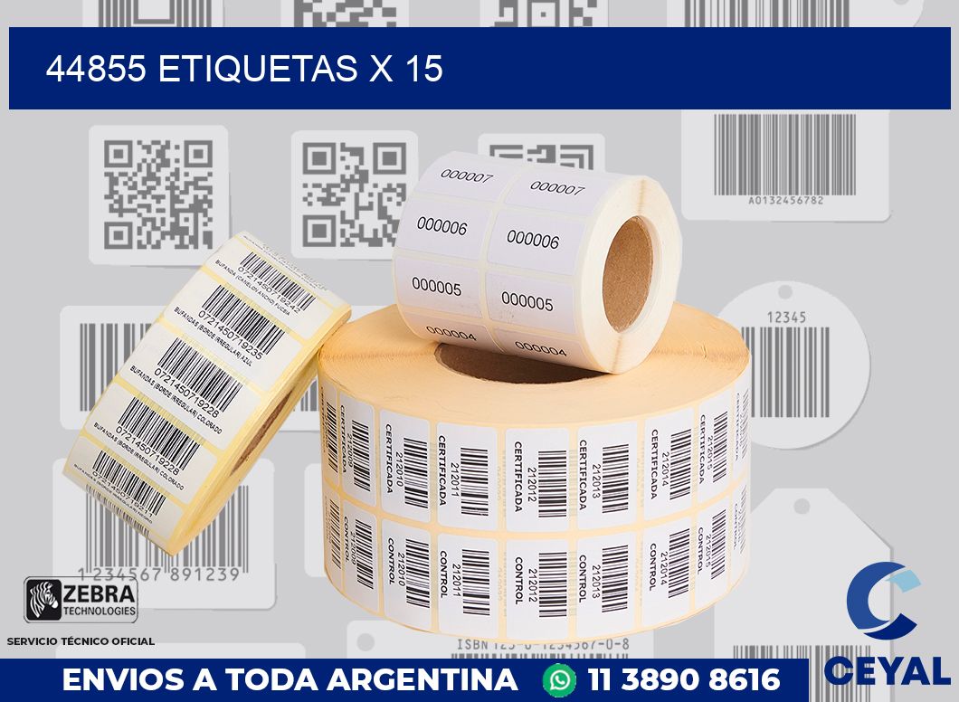 44855 Etiquetas x 15