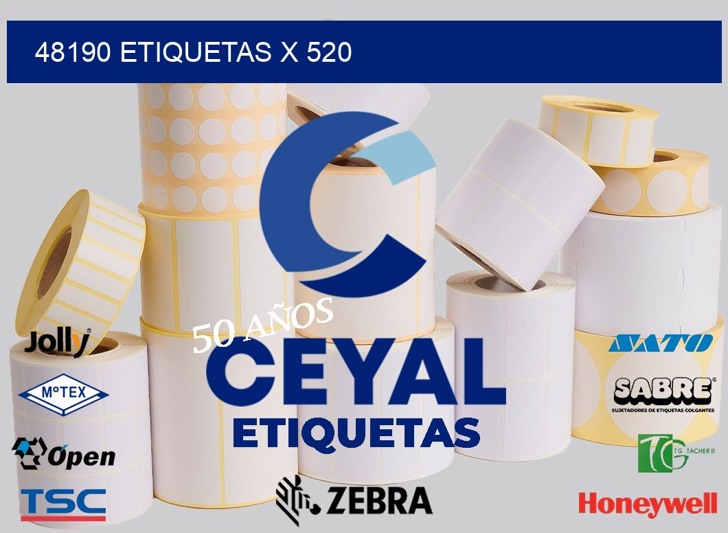 48190 Etiquetas x 520